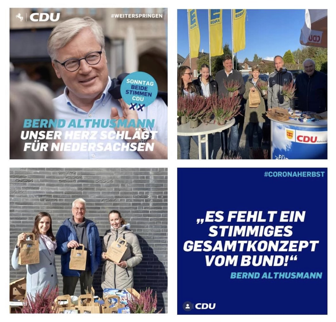 CDU Wiefelstede Vorstand/ Jens Nacke / Kreisgeschftsfhrerin Christina Noll-Axt
