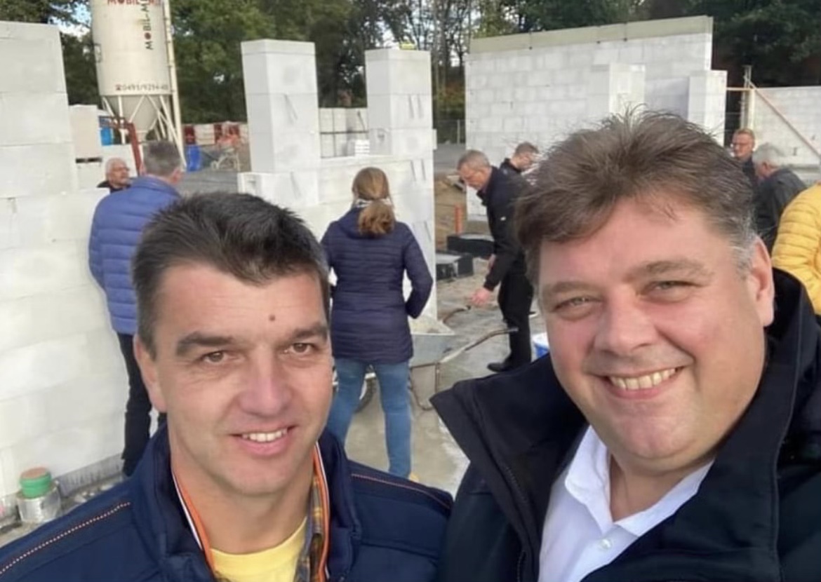v.l.n.r. Ratsmitglied Heiko Siemen und Ratsvorsitzender Jens Nacke